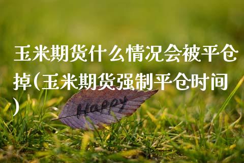 玉米期货什么情况会被平仓掉(玉米期货强制平仓时间)_https://www.zztgc.com_期货行情_第1张