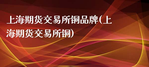 上海期货交易所铜品牌(上海期货交易所铜)_https://www.zztgc.com_原油期货_第1张