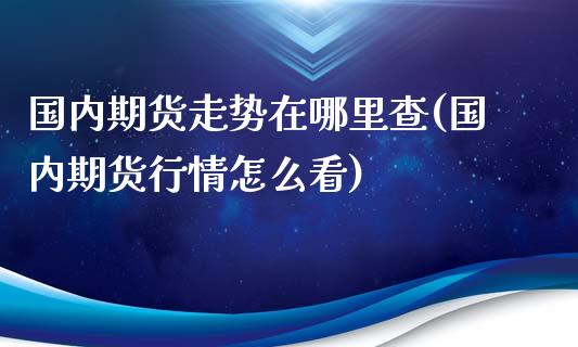 国内期货走势在哪里查(国内期货行情怎么看)_https://www.zztgc.com_期货开户_第1张