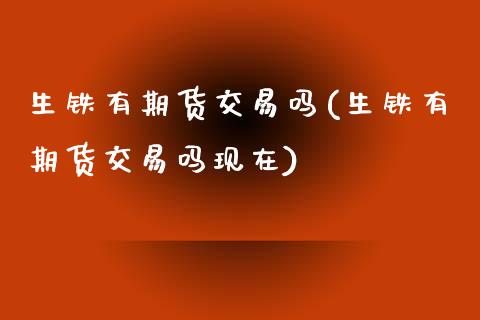 生铁有期货交易吗(生铁有期货交易吗现在)_https://www.zztgc.com_期货入门_第1张