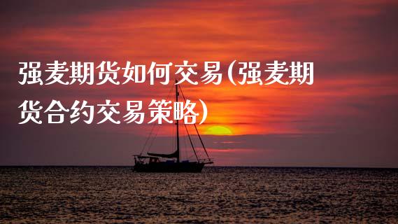 强麦期货如何交易(强麦期货合约交易策略)_https://www.zztgc.com_期货入门_第1张