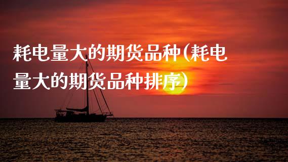 耗电量大的期货品种(耗电量大的期货品种排序)_https://www.zztgc.com_期货入门_第1张