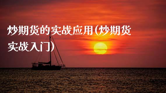 炒期货的实战应用(炒期货实战入门)_https://www.zztgc.com_黄金期货_第1张