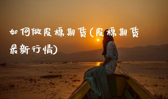 如何做皮棉期货(皮棉期货最新行情)_https://www.zztgc.com_期货行情_第1张