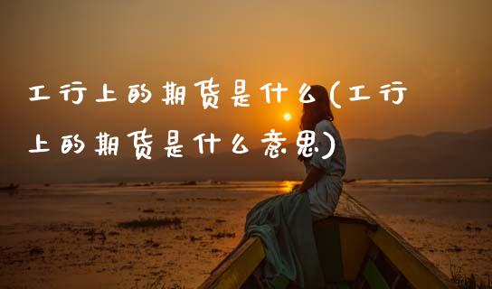 工行上的期货是什么(工行上的期货是什么意思)_https://www.zztgc.com_原油期货_第1张