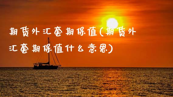 期货外汇套期保值(期货外汇套期保值什么意思)_https://www.zztgc.com_期货入门_第1张