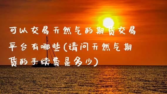 可以交易天然气的期货交易平台有哪些(请问天然气期货的手续费是多少)_https://www.zztgc.com_期货直播_第1张