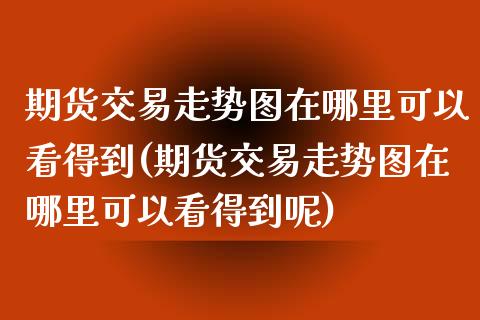 期货交易走势图在哪里可以看得到(期货交易走势图在哪里可以看得到呢)_https://www.zztgc.com_期货直播_第1张