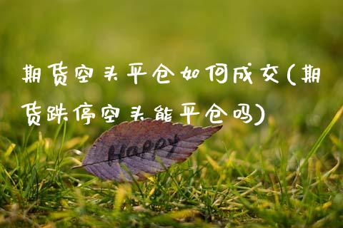 期货空头平仓如何成交(期货跌停空头能平仓吗)_https://www.zztgc.com_期货行情_第1张