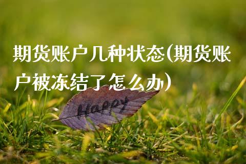 期货账户几种状态(期货账户被冻结了怎么办)_https://www.zztgc.com_期货行情_第1张