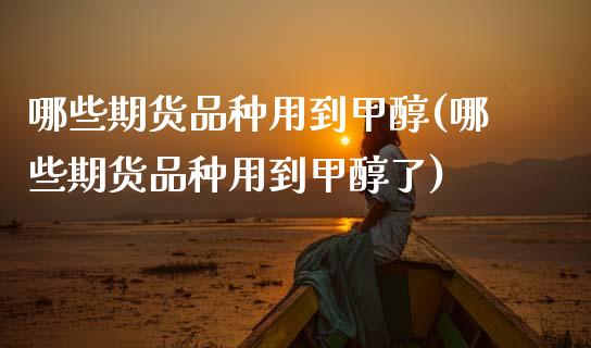哪些期货品种用到甲醇(哪些期货品种用到甲醇了)_https://www.zztgc.com_期货行情_第1张