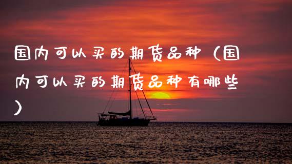 国内可以买的期货品种（国内可以买的期货品种有哪些）_https://www.zztgc.com_黄金期货_第1张