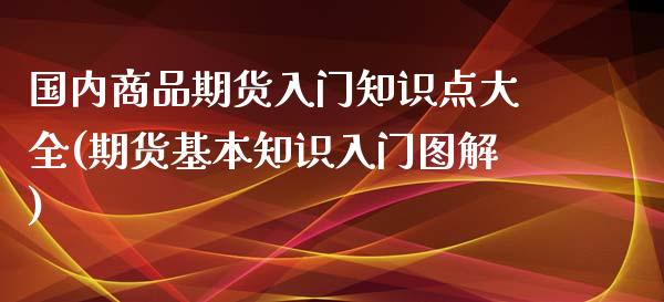 国内商品期货入门知识点大全(期货基本知识入门图解)_https://www.zztgc.com_黄金期货_第1张
