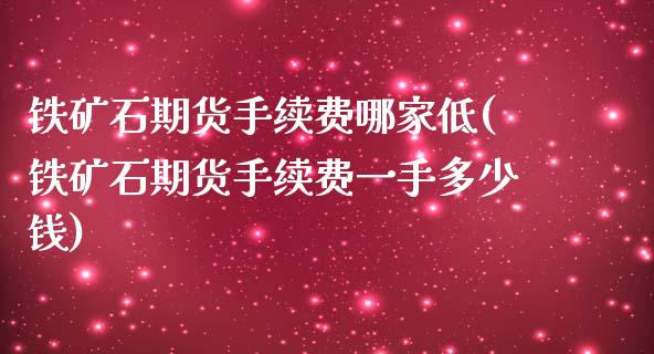 铁矿石期货手续费哪家低(铁矿石期货手续费一手多少钱)_https://www.zztgc.com_原油期货_第1张