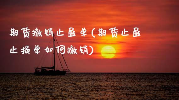 期货撤销止盈单(期货止盈止损单如何撤销)_https://www.zztgc.com_期货入门_第1张
