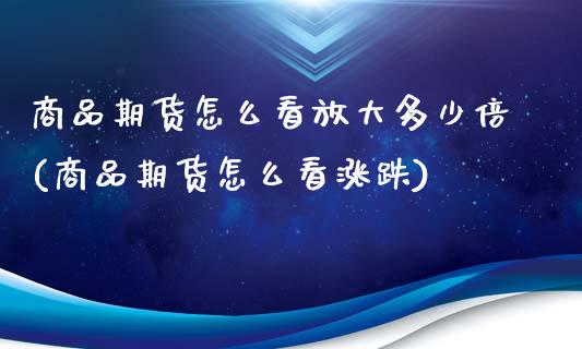 商品期货怎么看放大多少倍(商品期货怎么看涨跌)_https://www.zztgc.com_期货直播_第1张