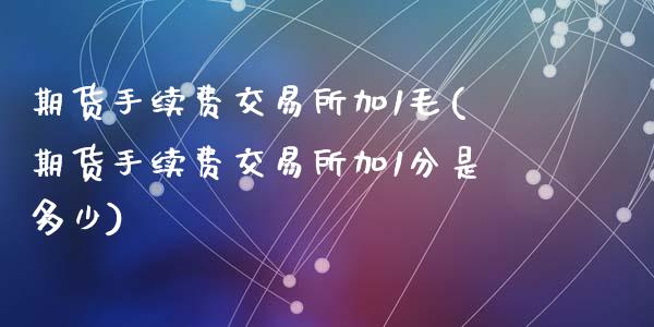 期货手续费交易所加1毛(期货手续费交易所加1分是多少)_https://www.zztgc.com_期货行情_第1张