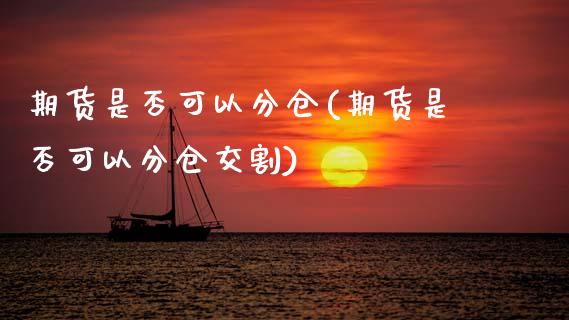 期货是否可以分仓(期货是否可以分仓交割)_https://www.zztgc.com_期货行情_第1张