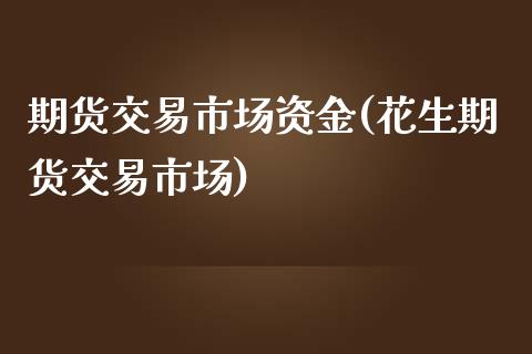 期货交易市场资金(花生期货交易市场)_https://www.zztgc.com_期货入门_第1张