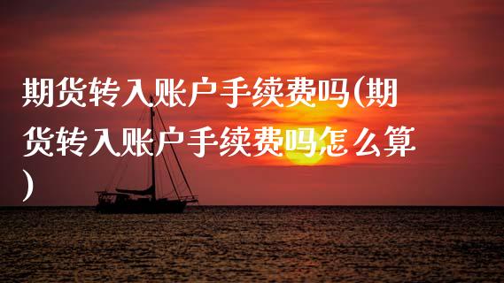 期货转入账户手续费吗(期货转入账户手续费吗怎么算)_https://www.zztgc.com_期货入门_第1张