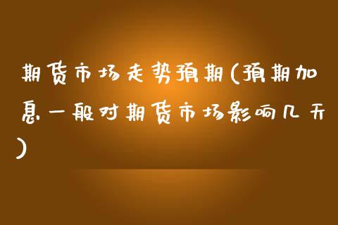 期货市场走势预期(预期加息一般对期货市场影响几天)_https://www.zztgc.com_期货入门_第1张