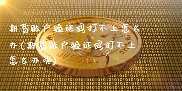 期货账户验证码打不上怎么办(期货账户验证码打不上怎么办呢)_https://www.zztgc.com_原油期货_第1张