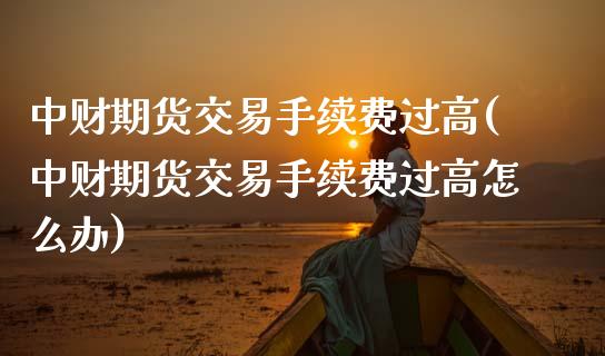中财期货交易手续费过高(中财期货交易手续费过高怎么办)_https://www.zztgc.com_原油期货_第1张