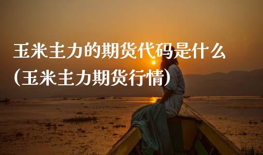 玉米主力的期货代码是什么(玉米主力期货行情)_https://www.zztgc.com_期货行情_第1张