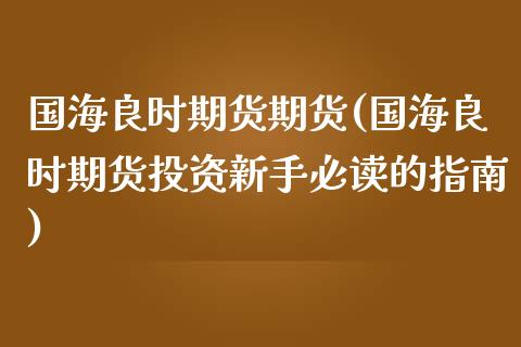国海良时期货期货(国海良时期货投资新手必读的指南)_https://www.zztgc.com_期货开户_第1张