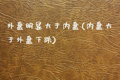 外盘明显大于内盘(内盘大于外盘下跌)_https://www.zztgc.com_期货开户_第1张