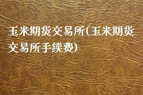 玉米期货交易所(玉米期货交易所手续费)_https://www.zztgc.com_期货入门_第1张
