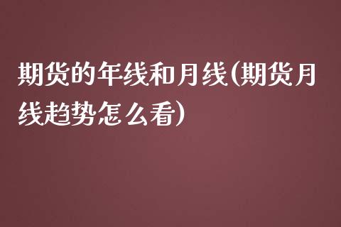 期货的年线和月线(期货月线趋势怎么看)_https://www.zztgc.com_期货直播_第1张