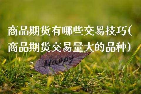 商品期货有哪些交易技巧(商品期货交易量大的品种)_https://www.zztgc.com_原油期货_第1张