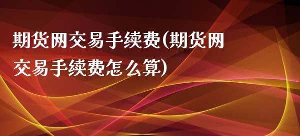 期货网交易手续费(期货网交易手续费怎么算)_https://www.zztgc.com_期货入门_第1张