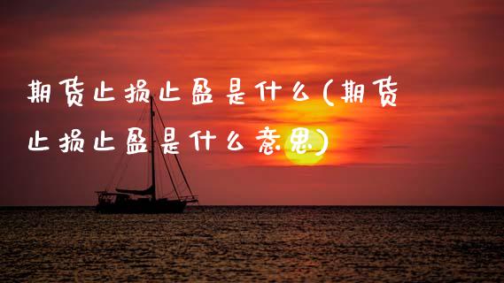 期货止损止盈是什么(期货止损止盈是什么意思)_https://www.zztgc.com_期货直播_第1张