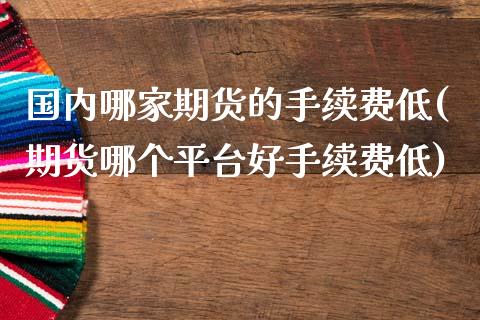 国内哪家期货的手续费低(期货哪个平台好手续费低)_https://www.zztgc.com_期货直播_第1张