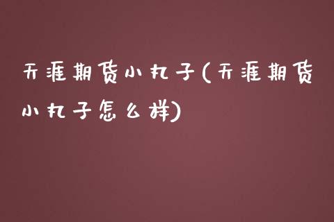 天涯期货小丸子(天涯期货小丸子怎么样)_https://www.zztgc.com_黄金期货_第1张