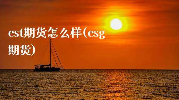 est期货怎么样(esg期货)_https://www.zztgc.com_期货行情_第1张
