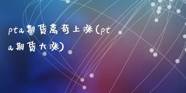 pta期货离奇上涨(pta期货大涨)_https://www.zztgc.com_原油期货_第1张