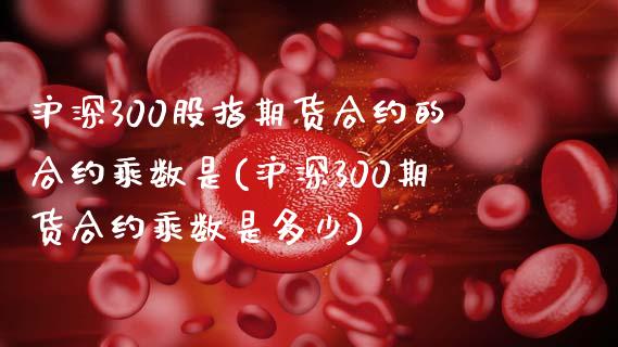 沪深300股指期货合约的合约乘数是(沪深300期货合约乘数是多少)_https://www.zztgc.com_黄金期货_第1张