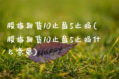 股指期货10止盈5止损(股指期货10止盈5止损什么意思)_https://www.zztgc.com_原油期货_第1张
