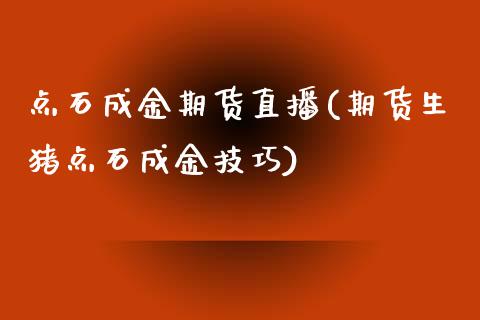 点石成金期货直播(期货生猪点石成金技巧)_https://www.zztgc.com_黄金期货_第1张