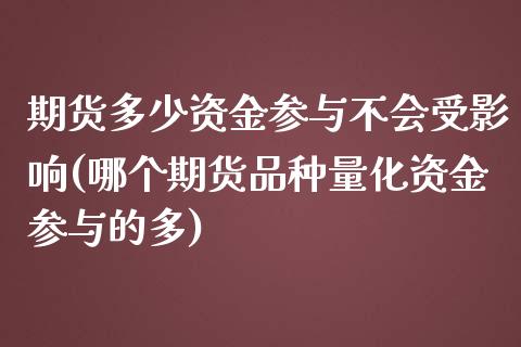 期货多少资金参与不会受影响(哪个期货品种量化资金参与的多)_https://www.zztgc.com_期货直播_第1张