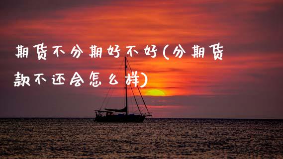 期货不分期好不好(分期货款不还会怎么样)_https://www.zztgc.com_期货入门_第1张
