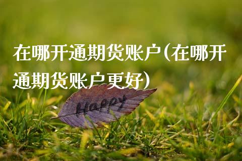 在哪开通期货账户(在哪开通期货账户更好)_https://www.zztgc.com_黄金期货_第1张