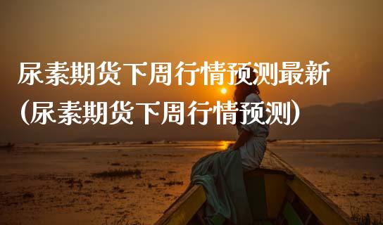 尿素期货下周行情预测最新(尿素期货下周行情预测)_https://www.zztgc.com_期货入门_第1张