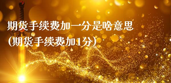 期货手续费加一分是啥意思(期货手续费加1分)_https://www.zztgc.com_期货直播_第1张