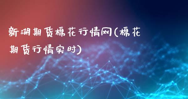 新湖期货棉花行情网(棉花期货行情实时)_https://www.zztgc.com_期货行情_第1张