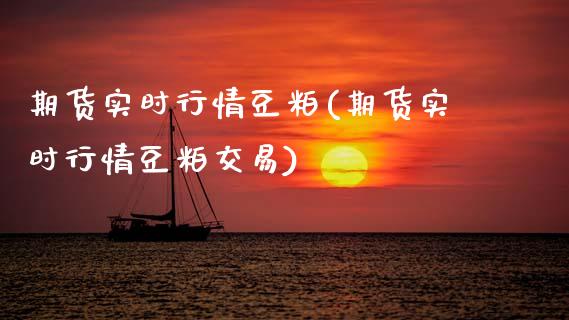 期货实时行情豆粕(期货实时行情豆粕交易)_https://www.zztgc.com_期货直播_第1张