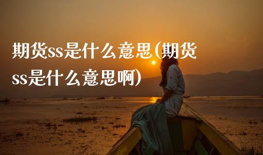 期货ss是什么意思(期货ss是什么意思啊)_https://www.zztgc.com_期货行情_第1张